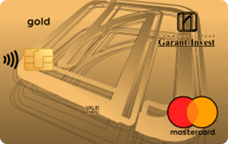 Mastercard карта «Золотая» от банка Гарант-Инвест