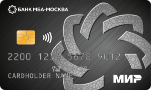 Карта «Стандарт» от банка МБА-Москва